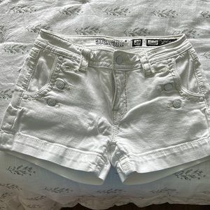 Miss me shorts, white size 29. Excellent condition